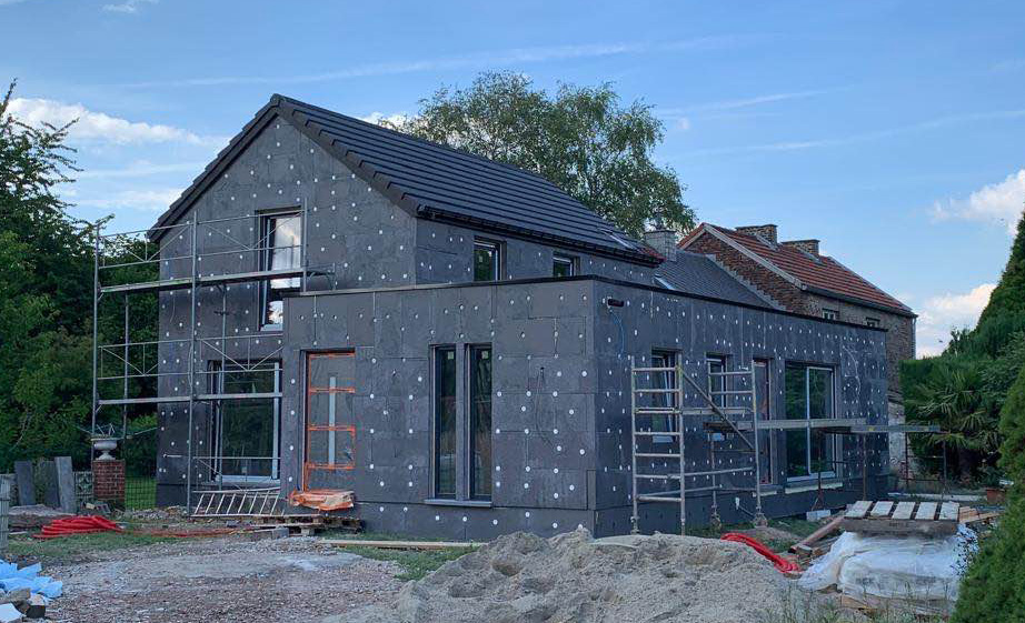 Toiture non terminée